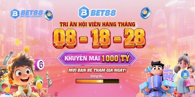 Bet88 thường xuyên cập nhật khuyến mãi đến khách hàng bằng banner