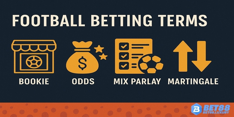 Tổng hợp các khái niệm như nhà cái, odds, cược xiên, gấp thếp,...