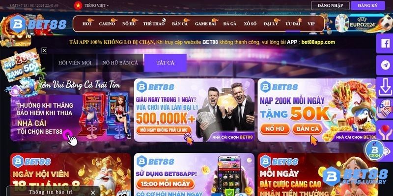 Các loại khuyến mãi Bet88 phổ biến