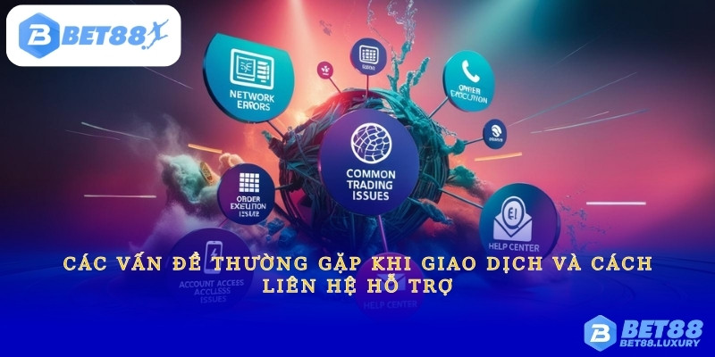 Các vấn đề thường gặp khi giao dịch và cách liên hệ hỗ trợ