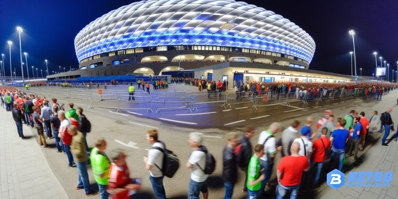 Không khí trước trận chung kết Champions League tại sân Allianz Arena