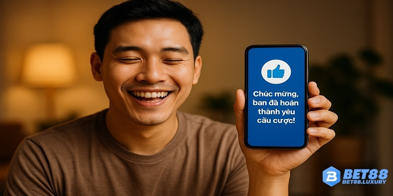 Người chơi Bet88 vui mừng khi thắng cược