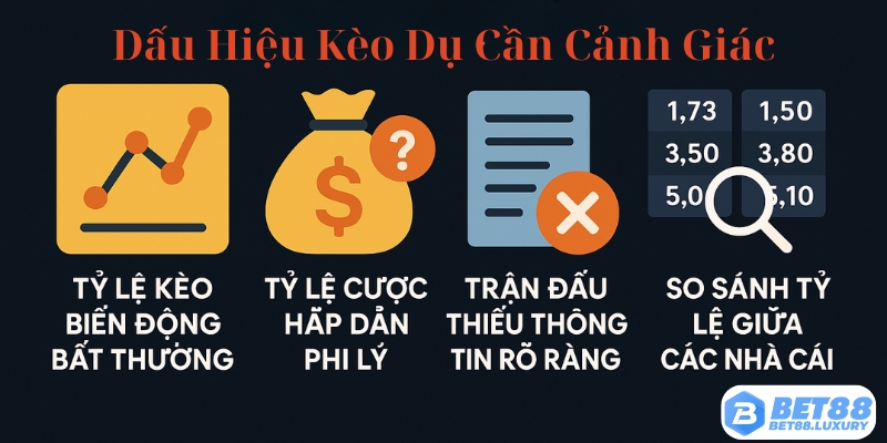 Kèo dụ thường có những đặc điểm như sau