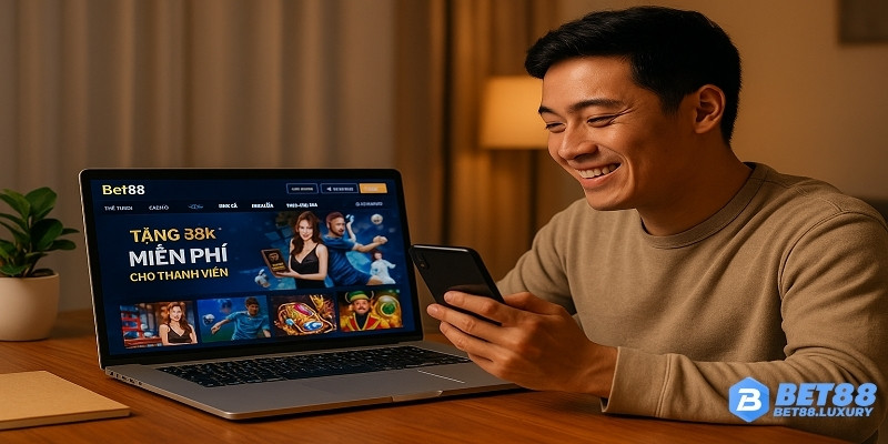 Người chơi Bet88 vui vẻ trải nghiệm cá cược với ưu đãi Bet88